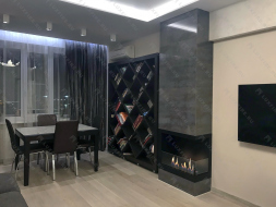 Встроенный биокамин Lux Fire Угловой 555 М (правый угол)