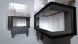 Топка DEFRO HOME RIVA SM BP G SHORT, 16 кВт, 756/478/500мм, угловое стекло справа, с водяным контуром, гильотина