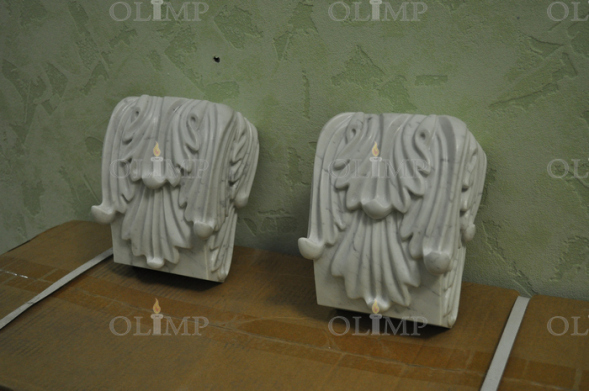 Резные капители из мрамора