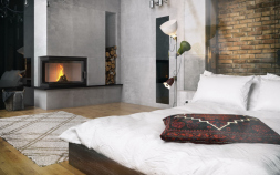 Топка DEFRO HOME INTRA ME BL, 13 кВт, 907/535/482мм, угловое стекло слева