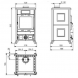 Печь-камин Rossella R1