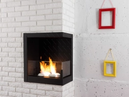 Встроенный биокамин Lux Fire Угловой 490 S (правый угол)